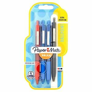 Miniatyrbillede 1 af 2: Papermate InkJoy 300 RT Sort, Blå, Rød Clip-on udtrækkelig kuglepen Mellem 4 stk