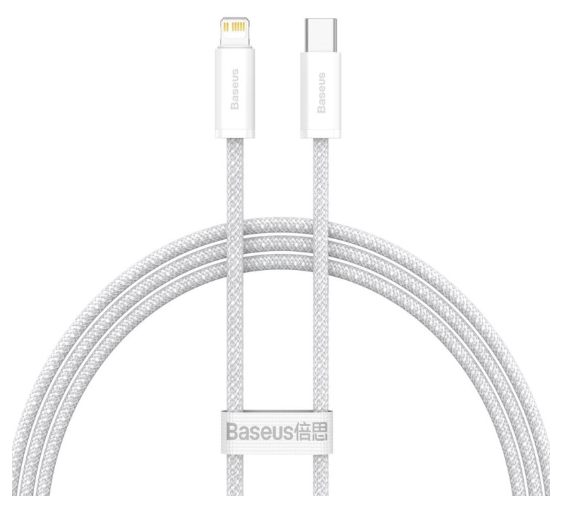 Baseus CALD000002 matkapuhelimen kaapeli Valkoinen 1 m USB C Lightning Baseus CALD000002 matkapuhelimen kaapeli Valkoinen 1 m USB C Lightning