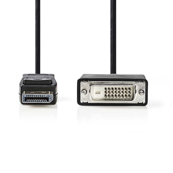 Nedis CCGP37200BK20 videokaapeli-adapteri 2 m DisplayPort DVI-D 24+1-Pin Musta