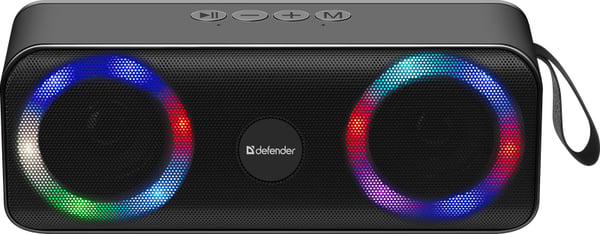 Miniatyrbillede 1 af 6: Defender Q1 Bærbar stereohøjttaler Sort 10 W
