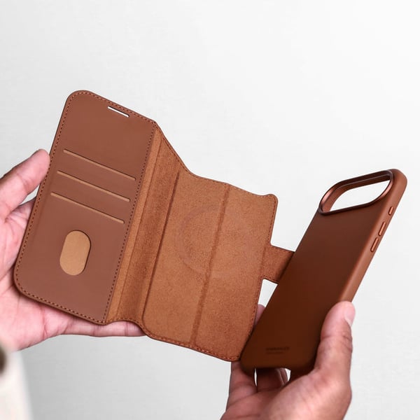 Vonmählen Vegan Leather Folio mobiltelefonfodral 16 cm (6.3") Brun