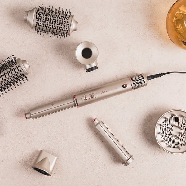 Ufesa Pro Glam Twist Multistyler Lämmin Ruusukulta 1400 W