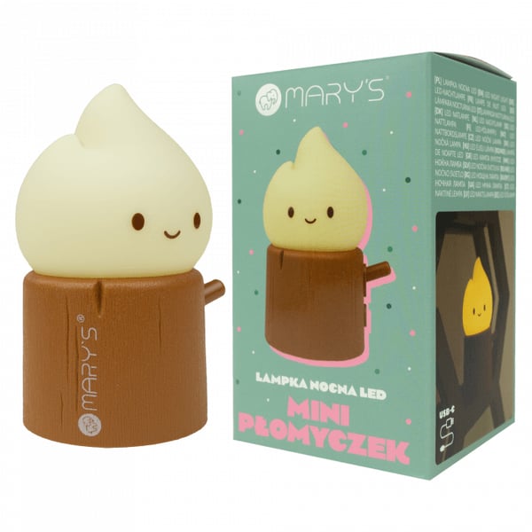 MARY'S MW61408 natlys til baby Fritstående Brun, Hvid LED 0,4 W