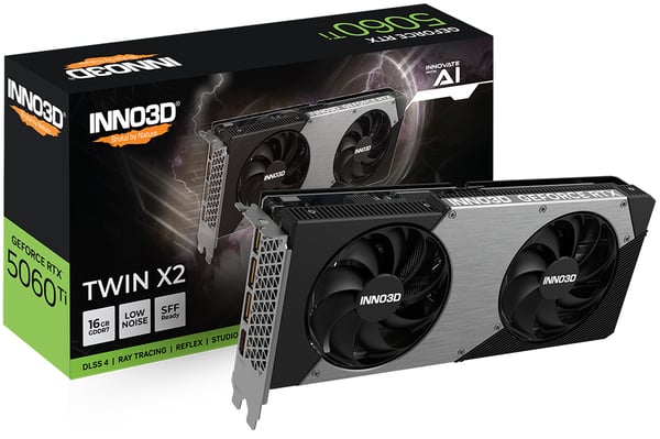 Miniatyrbild 3 av 3: INNO3D GeForce RTX 5060 Ti TWIN X2 NVIDIA 16 GB GDDR7