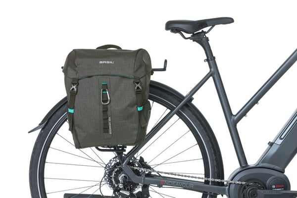 Miniatyrbillede 3 af 10: Basil Discovery 365D Bagside Cykeltaske 9 L Polyester Sort