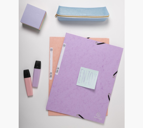 Exacompta 55560E folder Pressboard Forskellige farver, Blå, Koral, Grøn, Mauve, Gul A4
