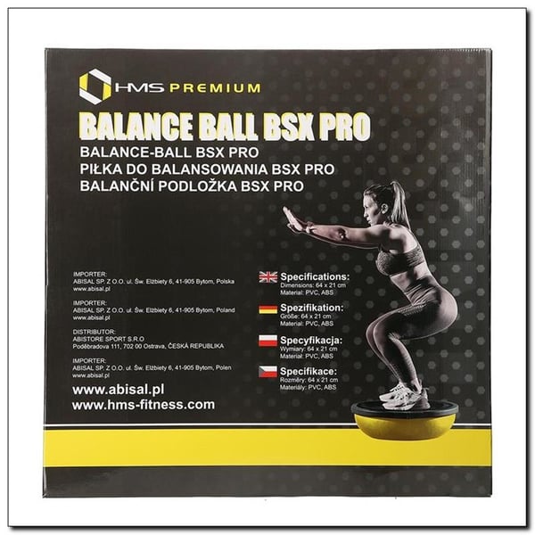 HMS Fitness BSX PRO Balansstegtränare Svart