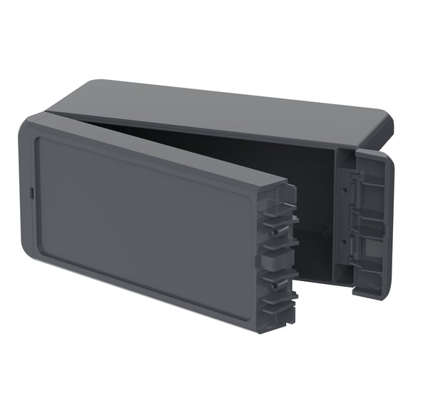 Bopla B 180809 PC-V0 7024 elektrisk skab IP66, IP68