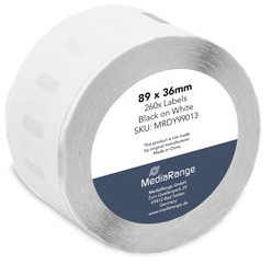 Miniatyrbillede 2 af 2: MediaRange MRDY99013 print etiket Hvid