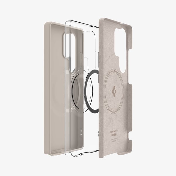 Spigen Silicone Fit (MagFit) matkapuhelimen suojakotelo 17,5 cm (6.9") Suojus Luonnollinen