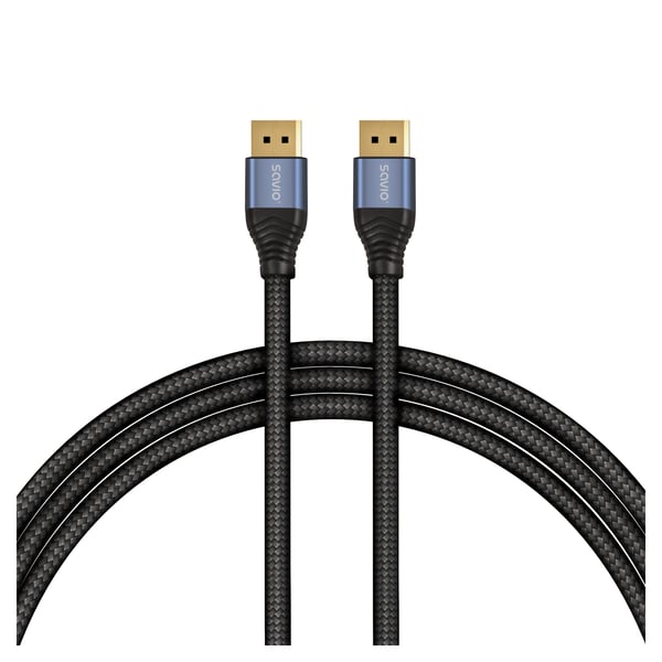 Savio CL-209 DisplayPort-kabel 1 m Svart