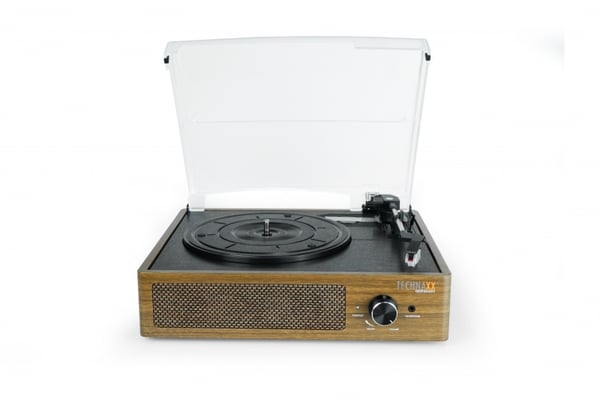 Technaxx TX-186 Bæltedrevet pladespiller Sort, Træ