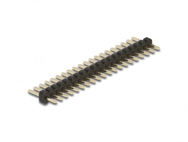 DeLOCK 66687 tilbehør til printkort (PCB) Pin header Sort, Metallic 5 stk