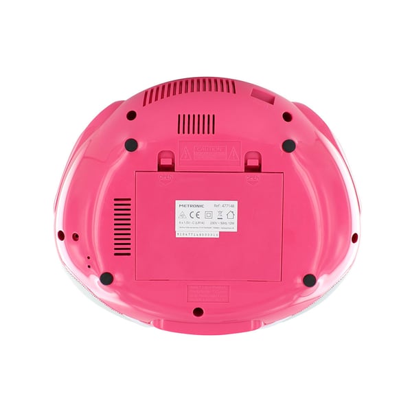 Miniatyrbillede 3 af 8: Metronic 477148 CD-afspiller Lyserød, Hvid Bærbar CD-afspiller