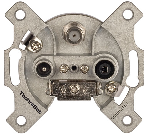 Miniatyrbillede 2 af 4: TechniSat TechniPro RV 600-10 stikdåse Hvid