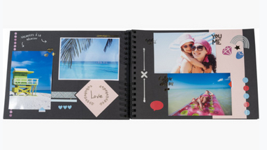Exacompta 16801E fotoalbum Svart 140 ark 10x15 Spiralbindning