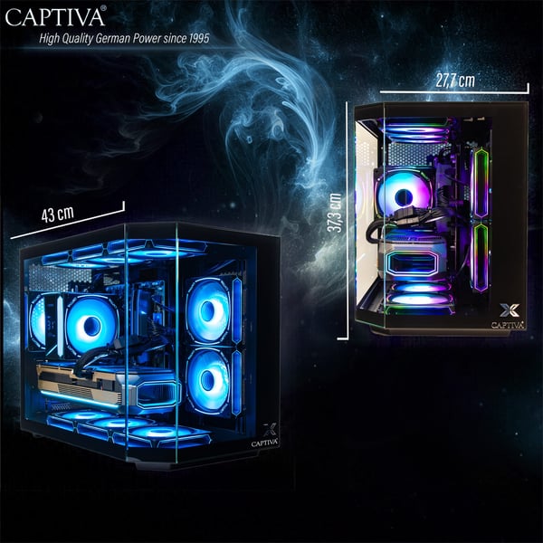 CAPTIVA 92487 PC/arbejdsstation AMD Ryzen™ 5 5500 16 GB DDR4-SDRAM 500 GB SSD NVIDIA GeForce RTX 5060 Sort