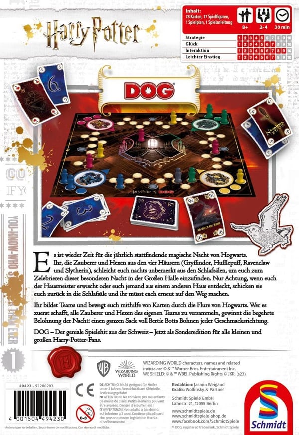Miniatyrbild 2 av 3: Schmidt Spiele DOG Harry Potter 30 min Brädspel Samlarspel