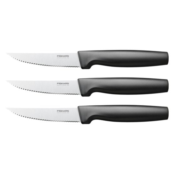 Fiskars 1057564 køkkenkniv Rustfrit stål 3 stk Steak kniv
