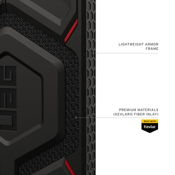 Urban Armor Gear Monarch Pro Kevlar mobiltelefonfodral 17,5 cm (6.9") Mobilskal Svart