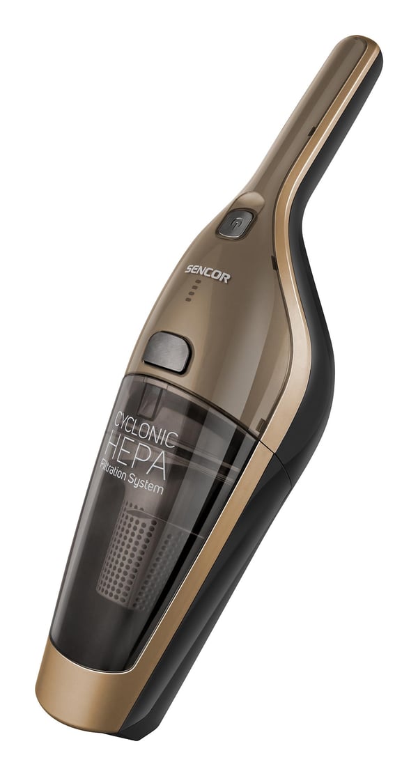 Sencor SVC 8618GD stav støvsuger & elektrisk kost 2-i-1 stangstøvsuger Batteri Dry HEPA Poseløs 0,5 L 100 W Guld 2 At