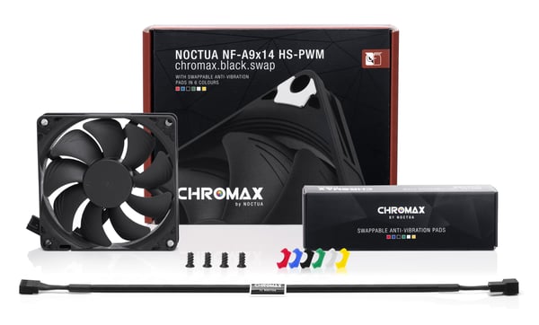 Miniatyrbillede 5 af 6: Noctua NF-A9X14 HS-PWM CH.BK.S Computerkølesystem Computerkabinet Ventilator 9,2 cm Sort