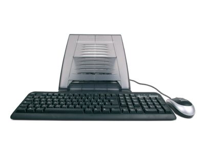 Hamlet XTMS100KM Tiramisù Notebook stand with keyboard and mouse Svart
