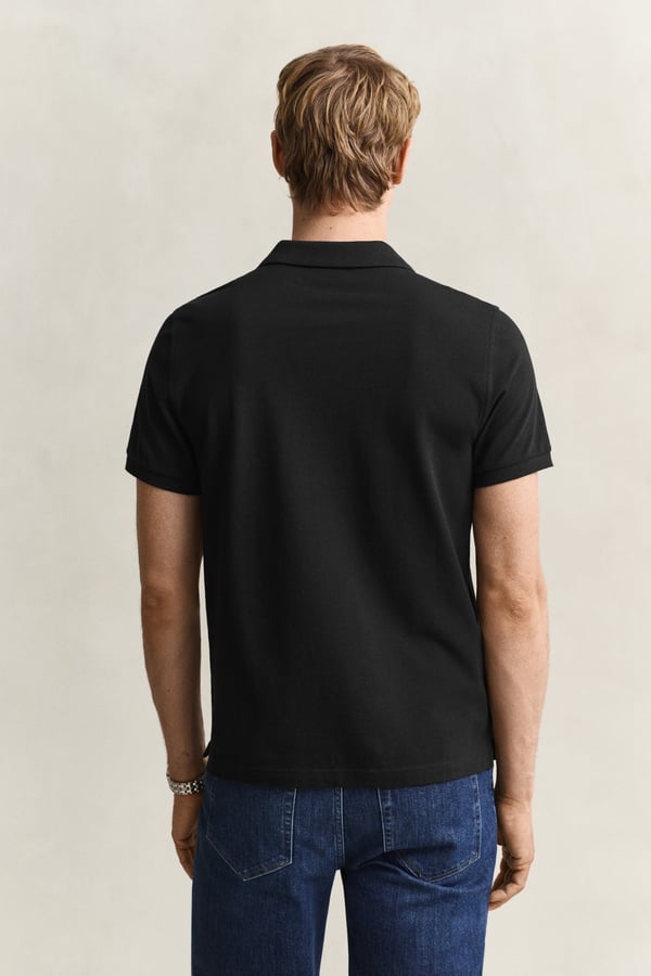 Gant 2210-5 Polotrøje Krave med knapper Kort ærme Bomuld