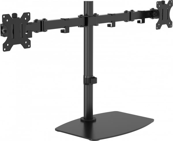 Pikkukuva 1 / 3: Vision VFM-DSDB - Jalusta - 2 LCD-näytölle - Teräs - Musta - Näytön koko: 33-81,3 cm (