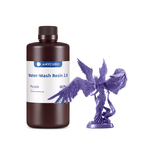 Anycubic Water-Wash Resin 2.0 Resin, Fotopolymer Flerfarvet 1 kg