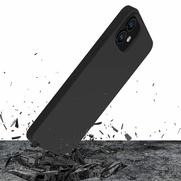 3MK Silicone Case mobiltelefonfodral Svart
