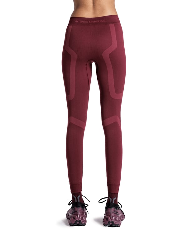 X-BIONIC X-Ential Long Tights WMN Hunstik Rød Polyamid, Elastin