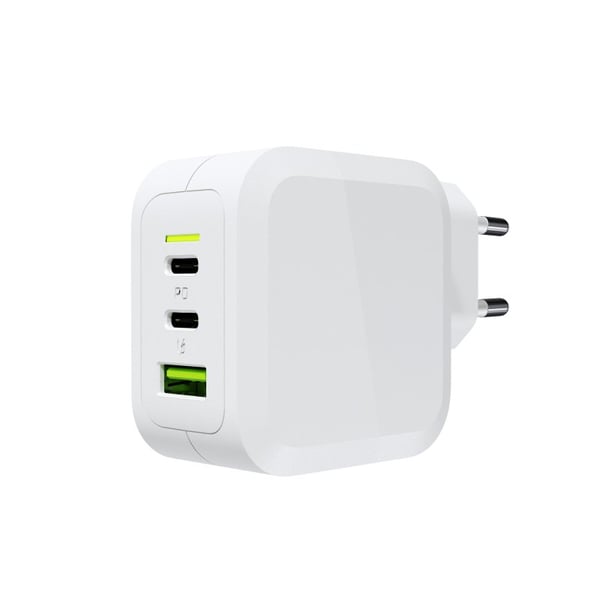 Miniatyrbillede 4 af 4: Green Cell CHARGC08W oplader til mobil enhed Hovedtelefoner, Netbook, Smartphone, Tablet Hvid Vekselstrøm Hurtig opladning Indendørs