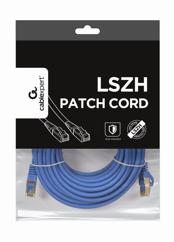 Miniatyrbillede 1 af 2: Gembird PP6A-LSZHCU-B-10M netværkskabel Blå Cat6a S/FTP (S-STP)