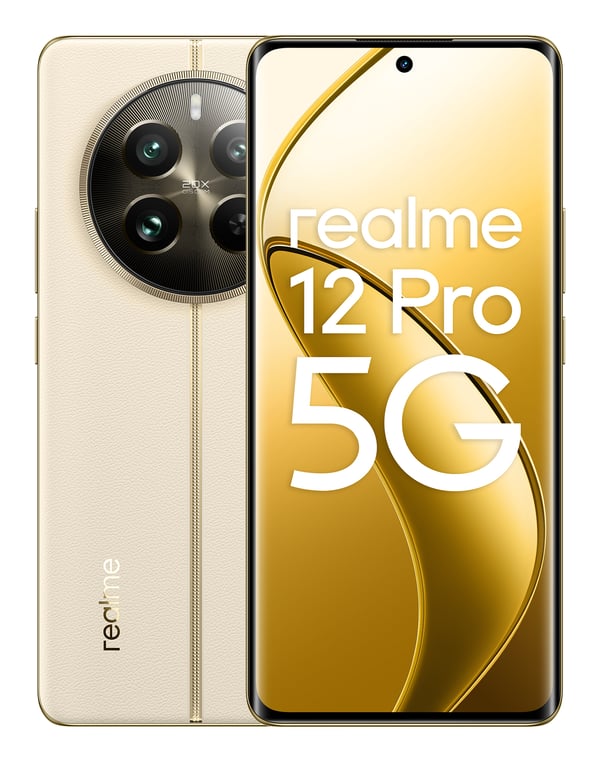 Pikkukuva 1 / 10: realme 12 Pro 17 cm (6.7") Kaksois-SIM Android 14 5G USB Type-C 12 GB 256 GB 5000 mAh Beige