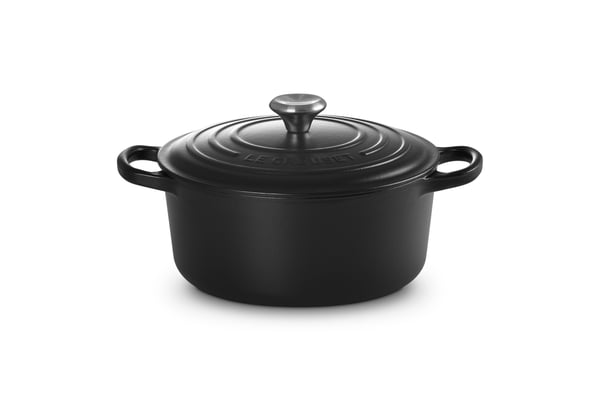 Miniatyrbillede 1 af 5: Le Creuset Signature 3,3 L Rund Sort