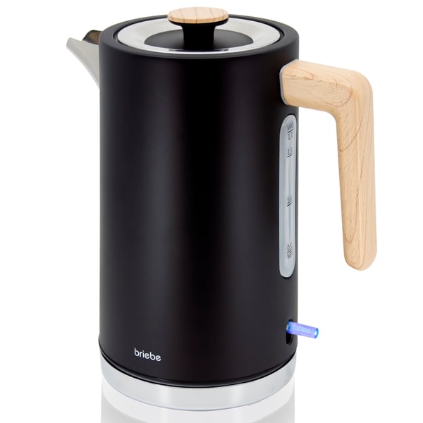 Pikkukuva 1 / 8: Briebe KT1165BLK vedenkeitin 1,7 L 2200 W Musta