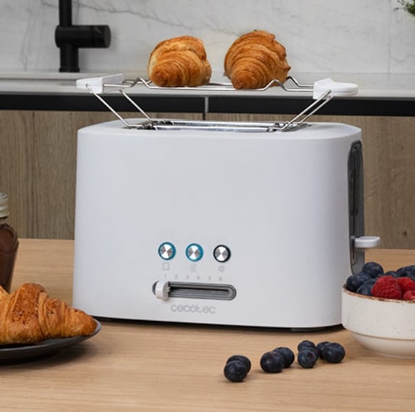 Cecotec 03188 brödrostar 6 2 skivor 980 W Vit