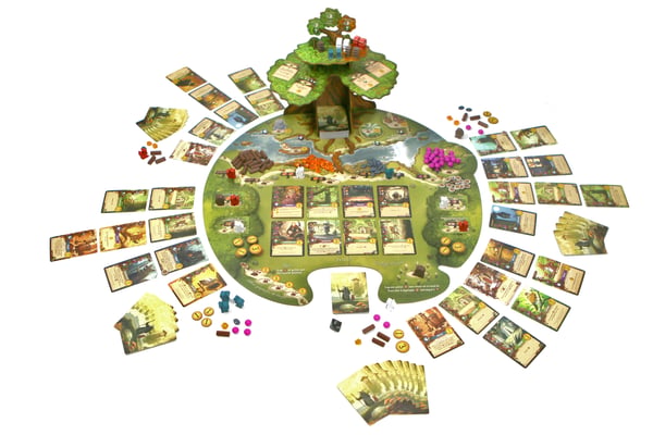 Miniatyrbillede 4 af 12: White Goblin Games Everdell Brætspil Flisebaseret