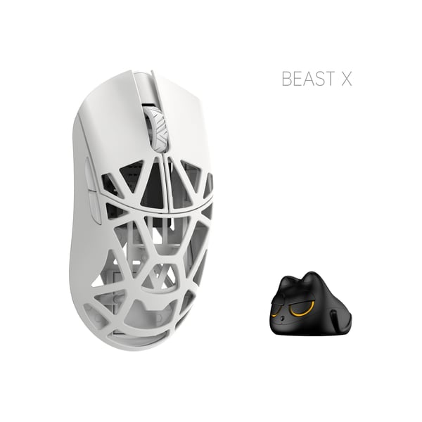WLmouse MPRO-SHIXIN-WHITE-O datormöss Spela Högerhand RF Trådlös Optisk 30000 DPI WLmouse MPRO-SHIXIN-WHITE-O datormöss Spela Högerhand RF Trådlös Optisk 30000 DPI