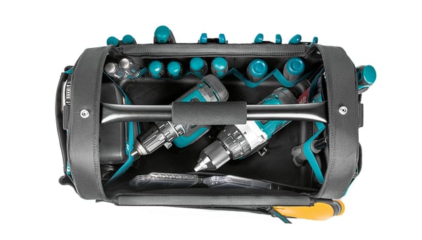 Makita E-15419 Fodral för verktyg Svart, Grå, Turkosblå Metall, Nylon, Plast