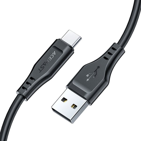 ACEFAST C3-04 USB-kabel 1,2 m USB A USB C 0,48 Gbit/sek. Sort