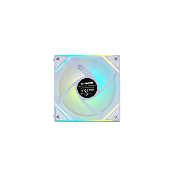 NOX Hummer Pro Link Computerkabinet Ventilator 12 cm Hvid 3 stk