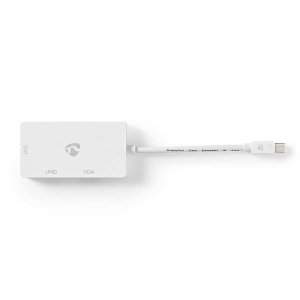 Nedis CCGB37466WT02 videokaapeli-adapteri Mini DisplayPort DVI-D + VGA (D-Sub) + HDMI