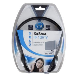 Karma Italiana HP 1097TV hovedtelefoner/headset Ledningsført Musik Sort