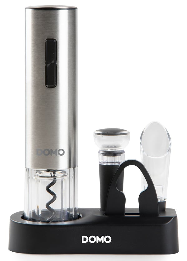 Domo DO3103 oplukker Sort, Rustfrit stål