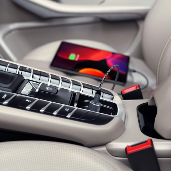 Satechi ST-TCPDCCM mobiililaitteen laturi Universaali Musta, Harmaa Tupakansytytin Pikalataus Auto