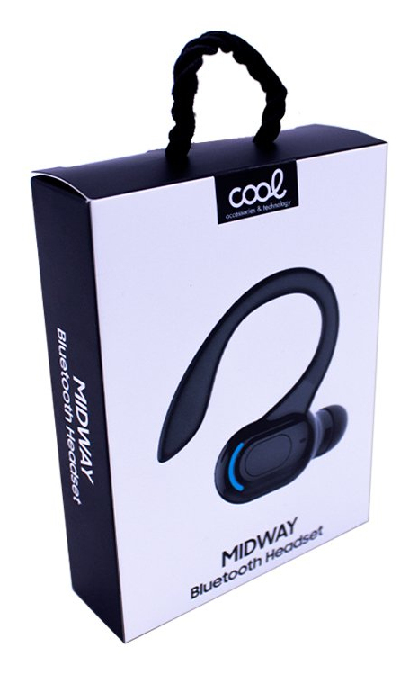 COOL Accesorios Midway Headset Trådløs Ørekrog Opkald/musik Bluetooth Sort