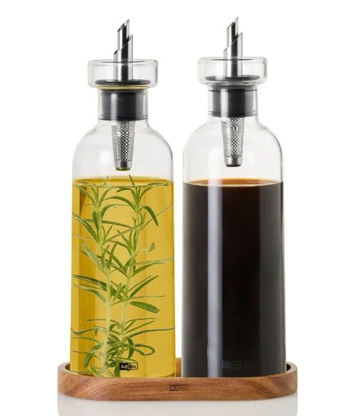 AdHoc Öl & Essig Spender AromaPour olie/eddike beholder 0,3 L Flaske Glas Transparent