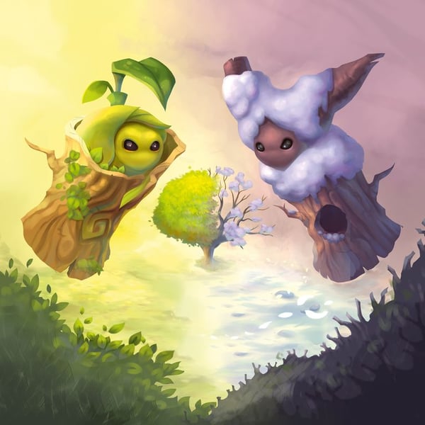 Blackrock Games LIVING FOREST DUEL 20 min Lautapeli Paripeli